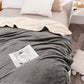 Reversible Plush Faux Mink Sherpa Lambswool Blanket