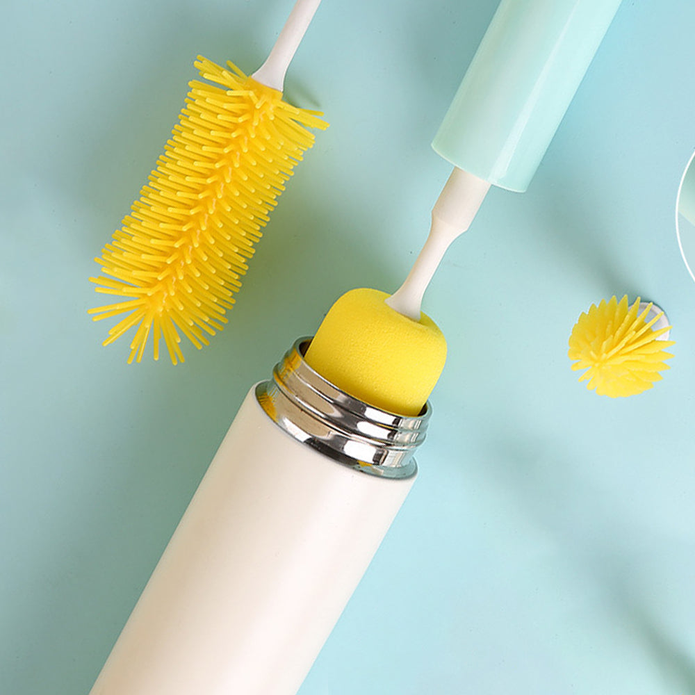 3 in 1 Electric Detachable Silicone Cup Cleaning Brush Set