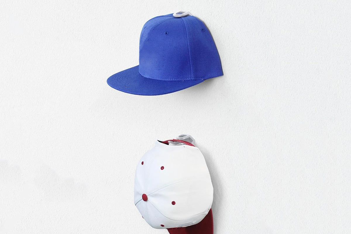 10 Pack Adhesive Hat Hooks for Wall Strong Hat Rack for Baseball Caps No Drilling Hat Organizer Display