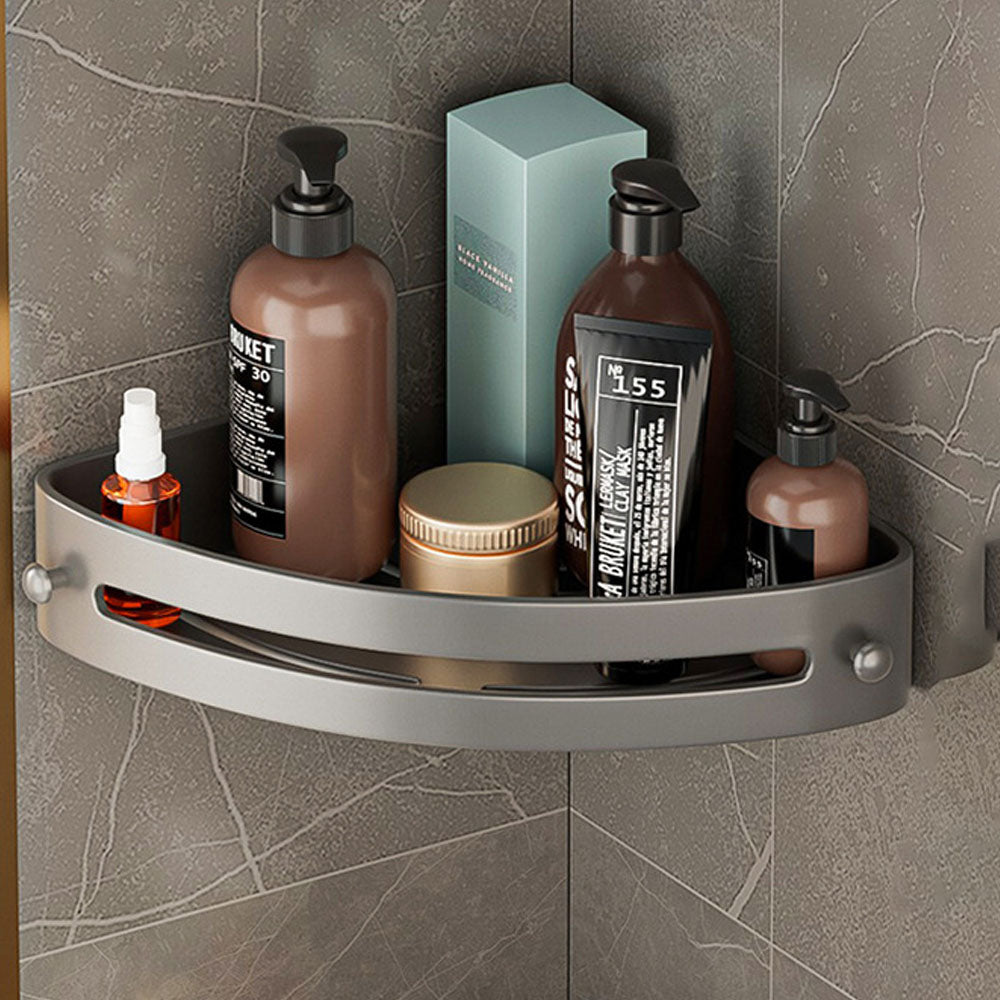 Shower Adhesive Corner Shelf Bathroom Storage Organizer Basket