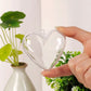 10Pcs Christmas Heart-Shaped Plastic Baubles Fillable Clear Balls Xmas Tree Decor