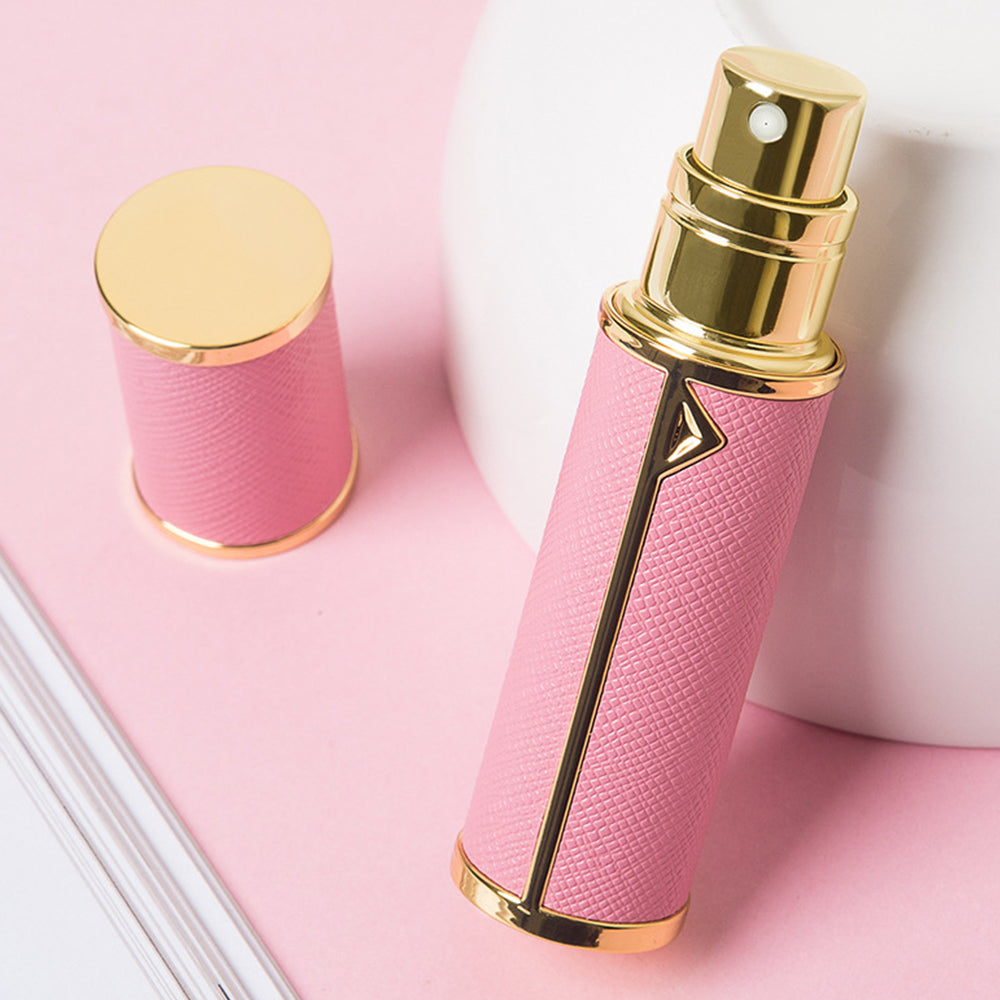 5ml PU Leather Refillable Perfume Spray Travel Atomizer Bottle Perfume Container