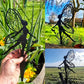 3Pcs Metal Fairy Silhouette Statue Sculpture Garden Yard Decorative Stake