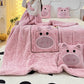 Pillow Blanket Throws Back Support Cushion