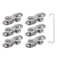 6 Pairs Speed Bike Chain Master Links with 1 Hook Bike Chain Connectors for Mountain Road Bike