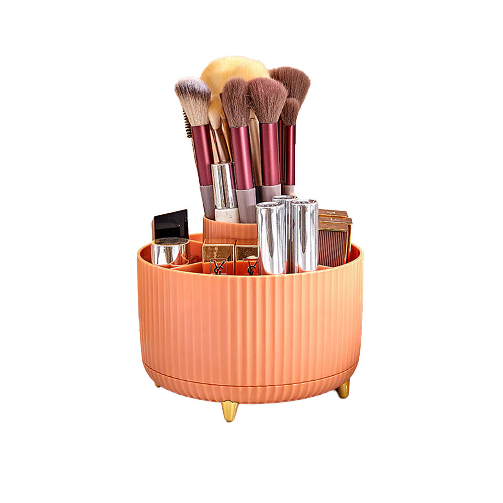 360 Degree Rotating Desk Pen Organizer with 5 Compartments