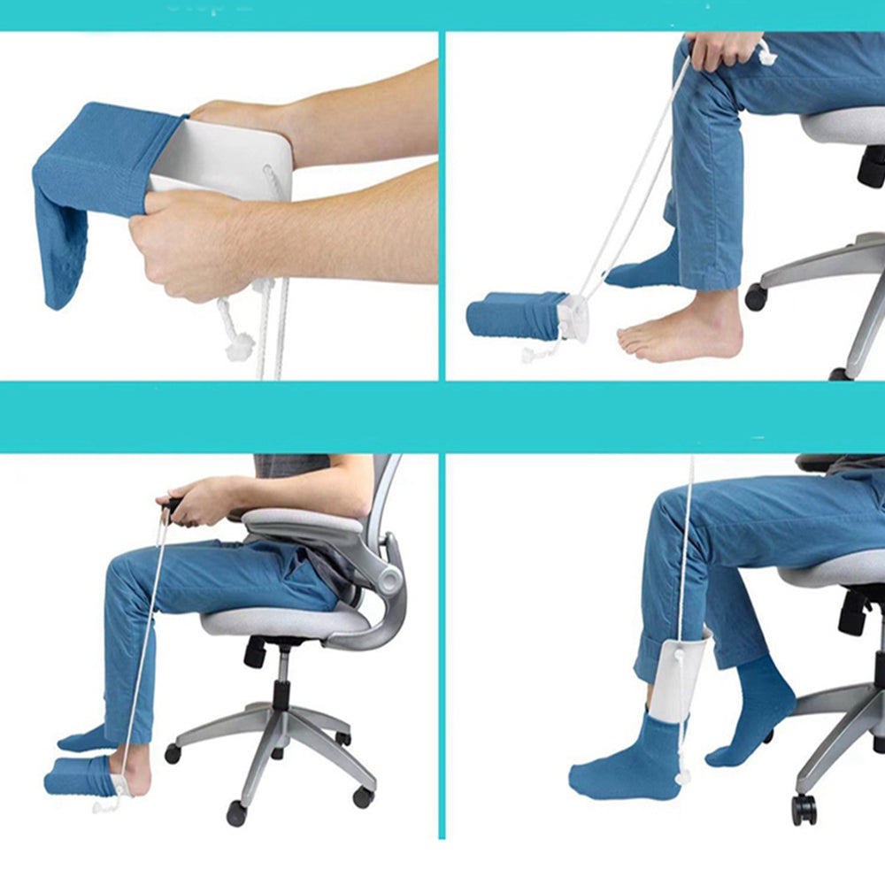 No Bending Sock Aid Easy On and Off Wearing Slider Pulling Assist Device
