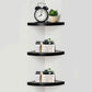 No-Drill Floating Corner Shelf Set for Wall Storage