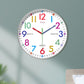 30.5CM Learning Clock for Kids Multicoloured Telling Time Teaching Clock