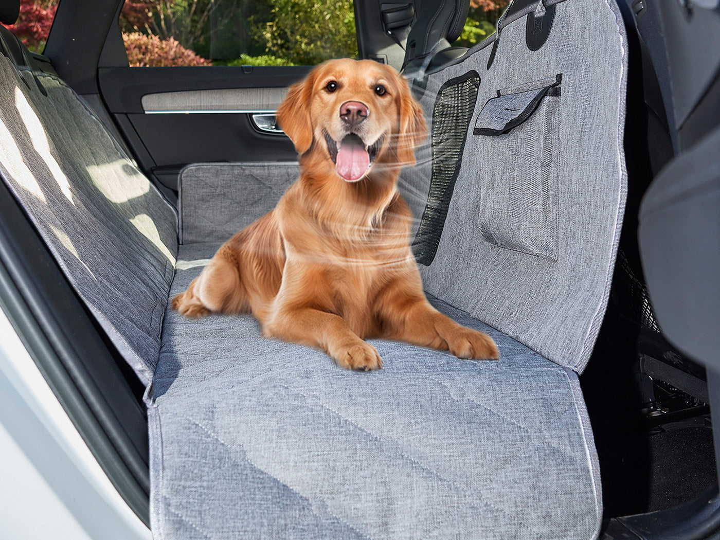 Oxford Cloth Dog Car Seat Cover Back Seat Cover Cars Trucks SUVs Hammock for Pet
