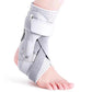 Ankle Brace for Sprained Ankle Lace Up Ankle Support-Grey