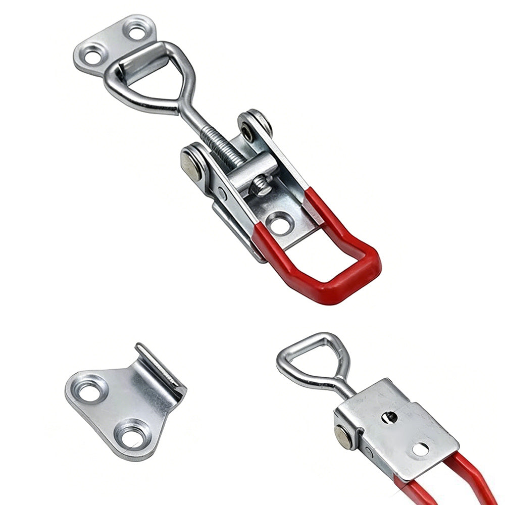 4 PCS Toggle Latch Quick Release Over Centre Latch Zinc Plated Iron for Door Window Cabinet