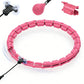 Weighted Hoola Circle Hoop 32 Section Smart Hula Thin Waist Fitness Weight with Rollers