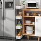 Slim Rolling Storage Cart Bathroom Shelves Organizer for Kitchen Laundry