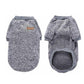 Dog Sweatshirt Pullover Classic Round Neck Soft Clothes for Small Medium Dogs Cats-Grey