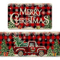 2PCS Christmas Floor Mats Set Non Slip Kitchen Rug for Bathroom Living Room Doorway