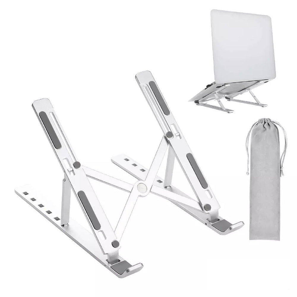 Foldable Portable Aluminum Laptop Tablet Stand with 6 Height Levels
