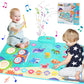 2 in 1 Animal Piano Drum Mat Music Touch Toys Music Mat With 6 Instrument Sounds