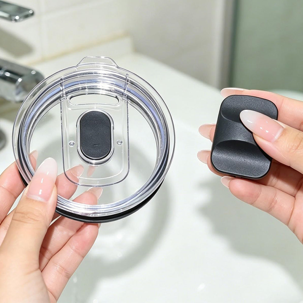2 PCS Replacement Lids for Tumbler Transparent Cup Lids for Coffee Mug Travel Cup