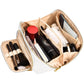 Large Capacity PU Leather Water-Resistant Checkered Cosmetic Bag Travel Makeup Bag