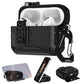 Rugged Protective Case for Airpods Pro 3 with Carabiner Clip and Kickstand