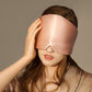 Silk Eye Mask Blackout Sleeping Face Hugging for Side Sleepers Pressureless