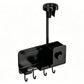 Adhesive Wall Mount Hair Dryer Holder with Phone Stand and Cord Organizer