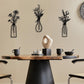 3Pcs Metal Floral Wall Decor Set Rustic Flower Wall Art for Living Room Bedroom