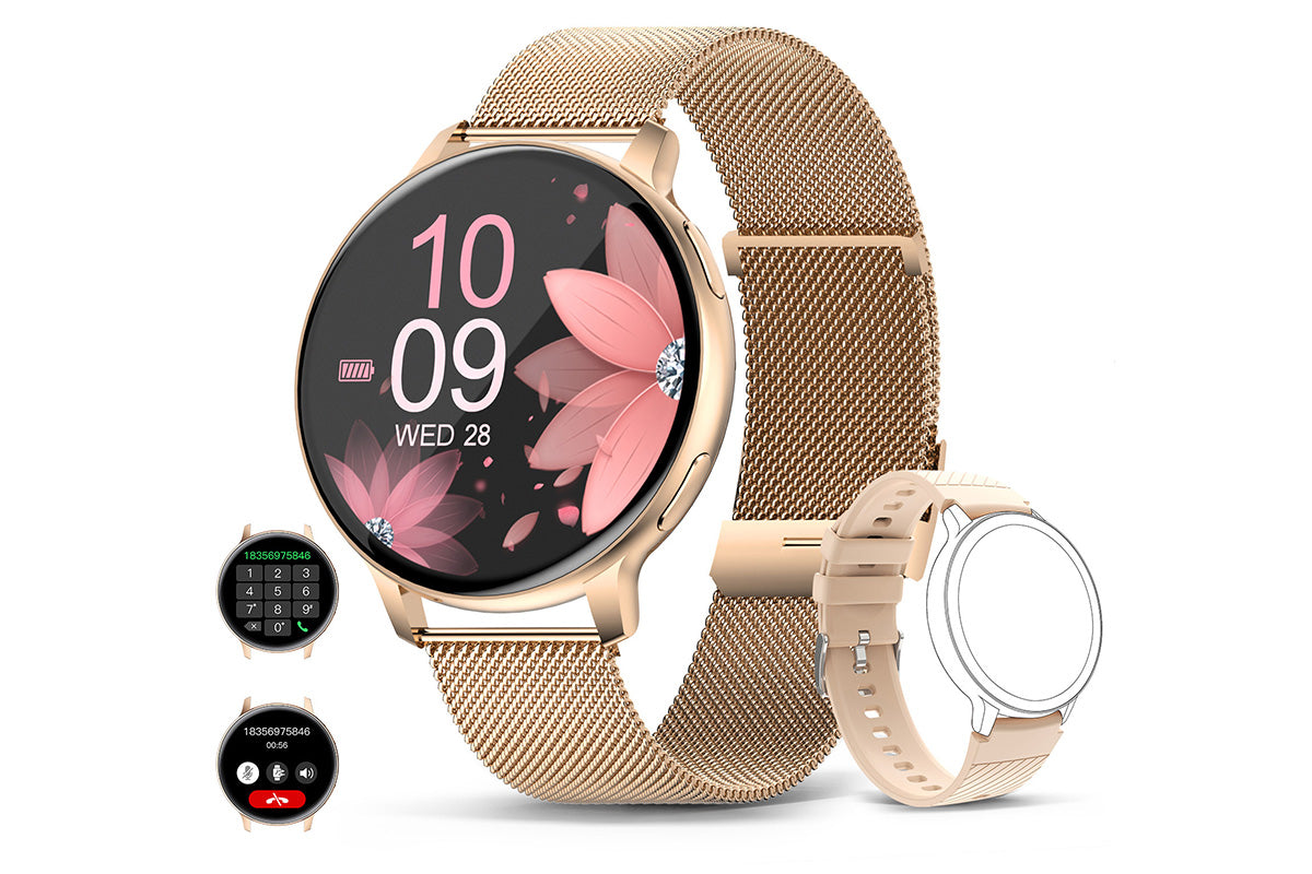 Smart Watch for Women with Bluetooth Call and Sleep Monitor Fitness Tracker Watch