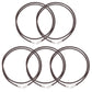 5Pcs 3mm Braided Necklace Cord Adjustable Rope with Copper Buckle for DIY Jewelry-Coffee