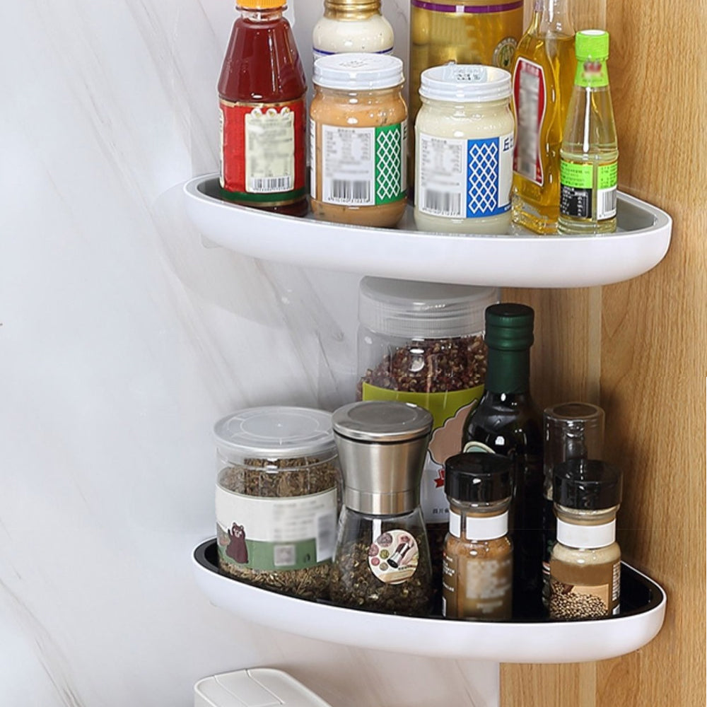 Bathroom Caddy Corner Organizer with Wall Adhesive Strip