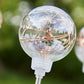 2Pcs Solar Globe Light Water-resistant Outdoor Stake Light