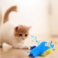 Rechargeable Squeaky Cat Toys Touch Activated Kitten Plush Flapping Toys