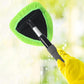 Car Windshield Cleaning Tool with Extendable Handle 4 Reusable Microfiber Pads
