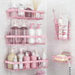 5Pcs Shower Caddy Adhesive Bathroom Wall Organizer Rack