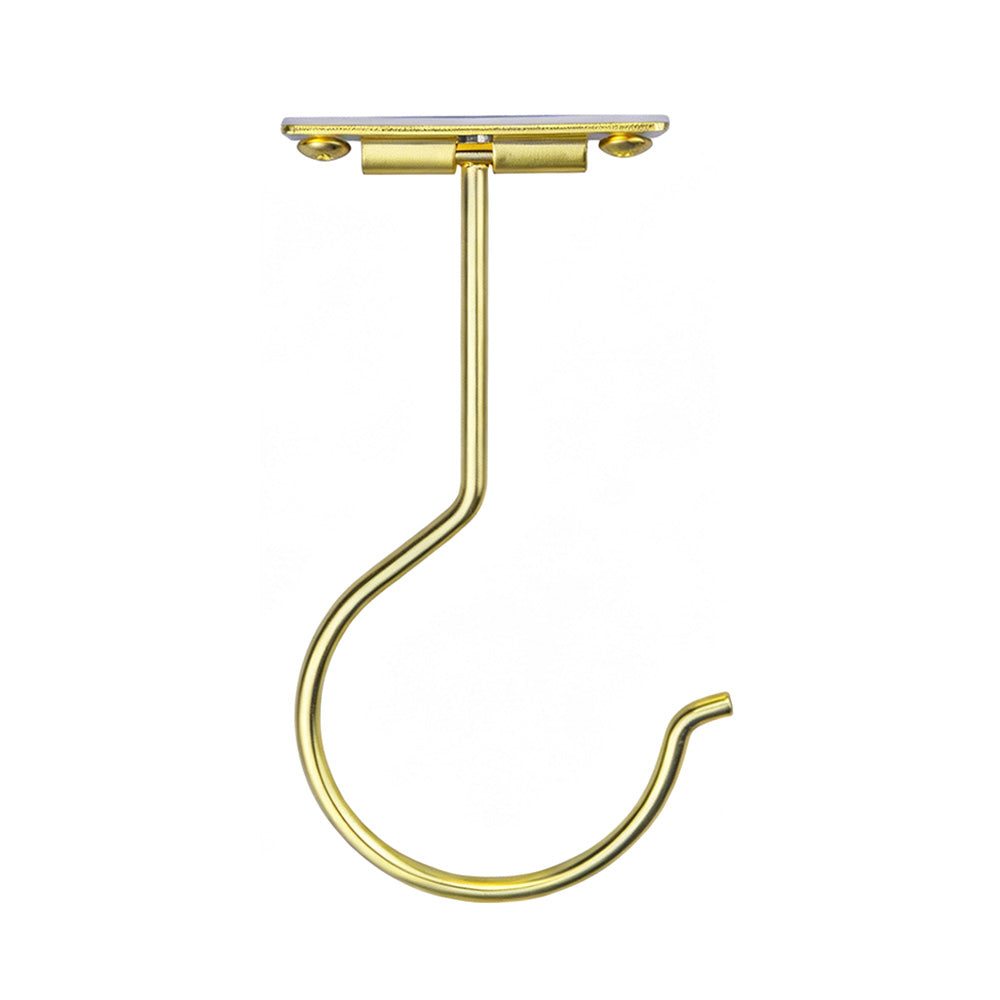 2Pcs Self Adhesive Foldable Banana Hook for Under Cabinet Metal Holder for Kitchen