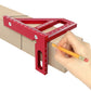45/90 Degree Multi-Angle Measuring Drawing Line Aluminum Alloy Ruler
