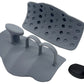 Anti-Slip Workout Grips Ergonomic Silicone Hand Guard Grips for Palm Protection-Black