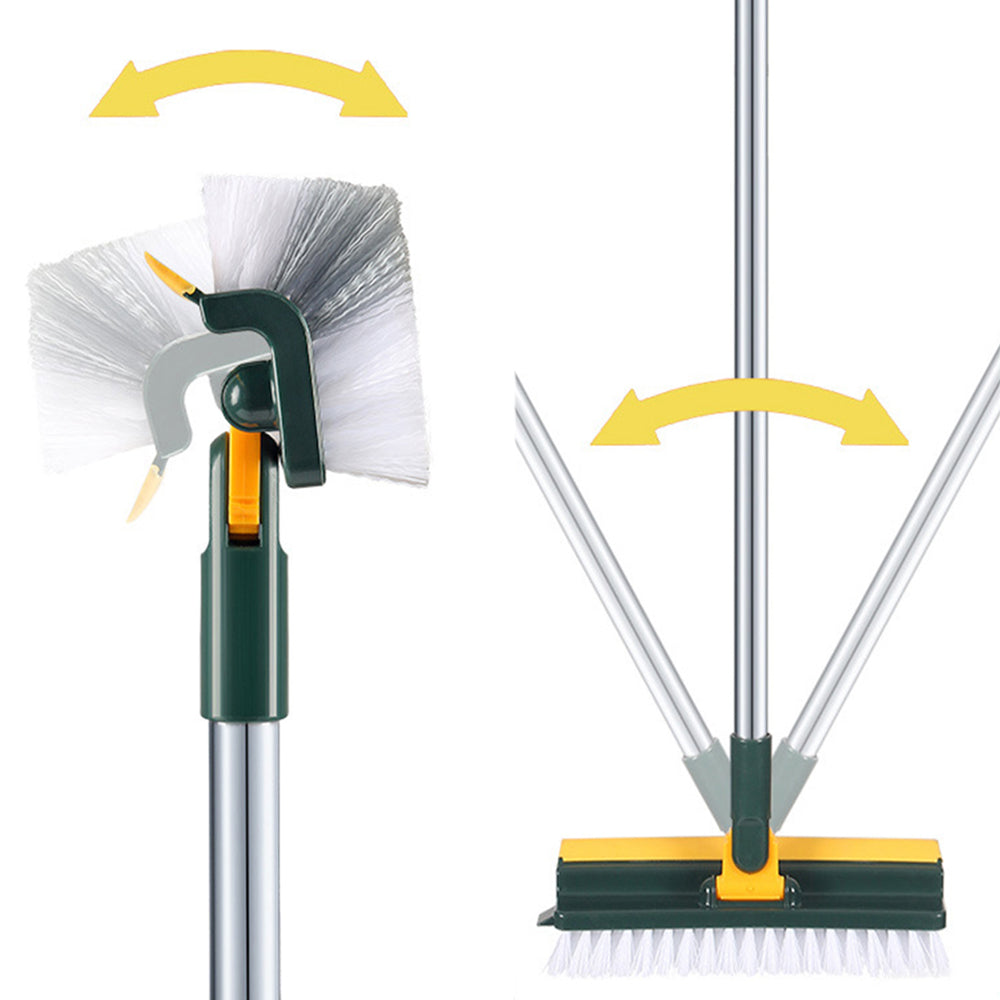 3-in-1 Multifunctional Floor Scrape Cleaning Brush with Long Handle