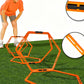 6Pcs Hexagonal Soccer Agility Ring Set with Clips and Carry Bag