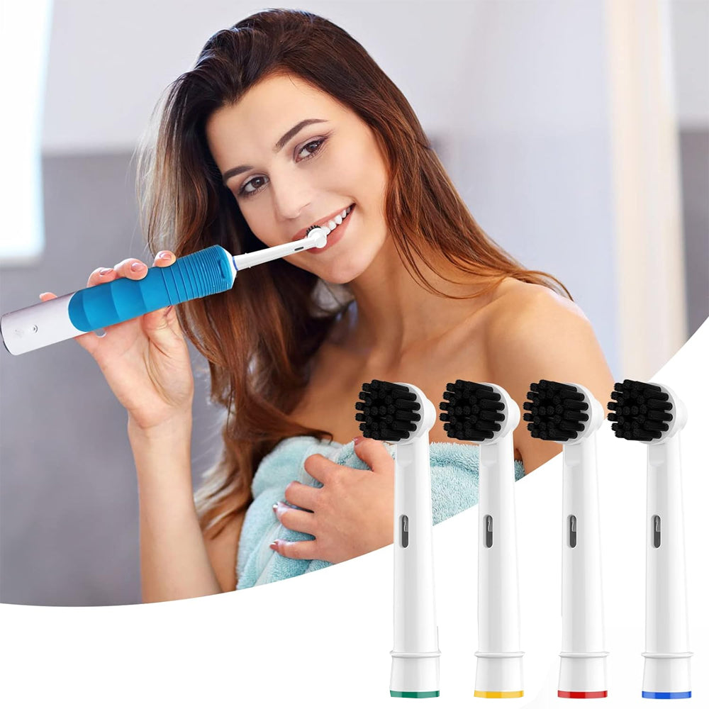 16-Piece Toothbrush Head Compatible with Oral-B