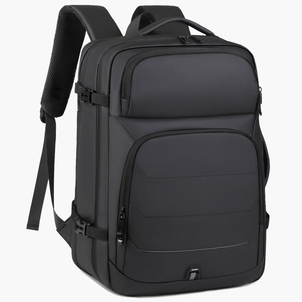 35L Large Water-Resistant Expandable Laptop Travel Backpack with USB Charging Hole