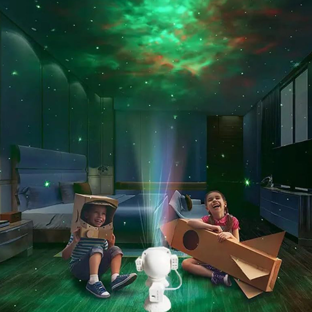 Astronaut Starry Sky Projector Galaxy Projection Night Light with Remote Control-Standing