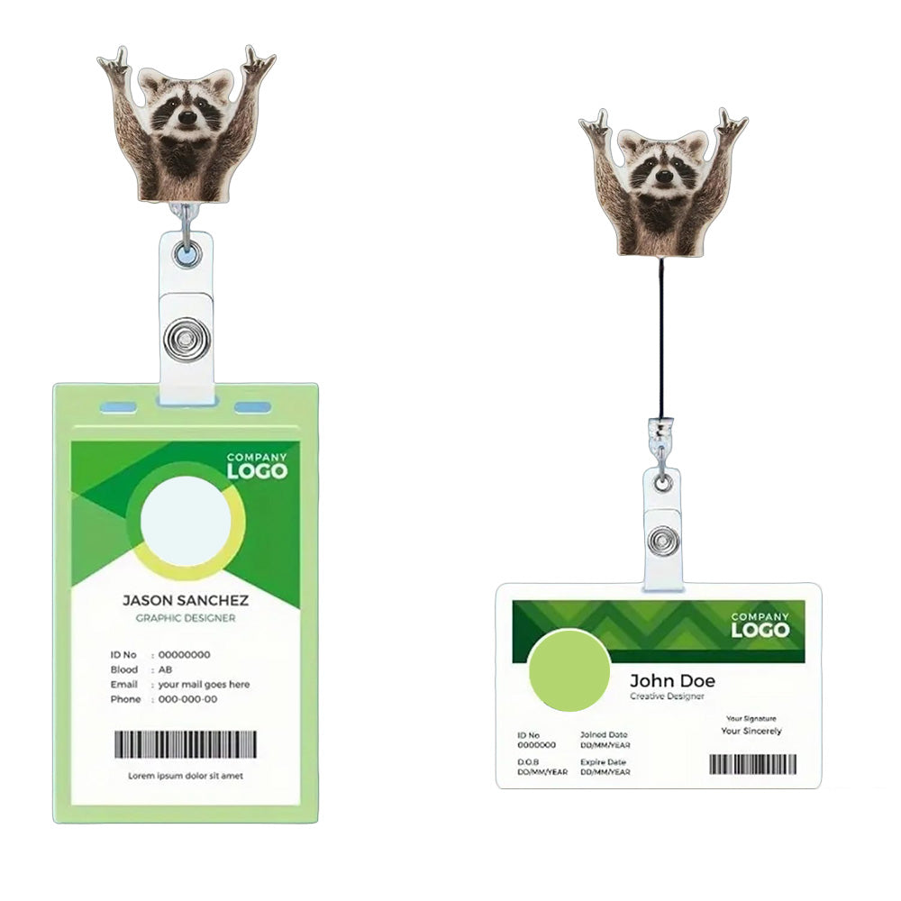 Retractable Badge Reel Cute Badge Clip for Students Staff Teacher