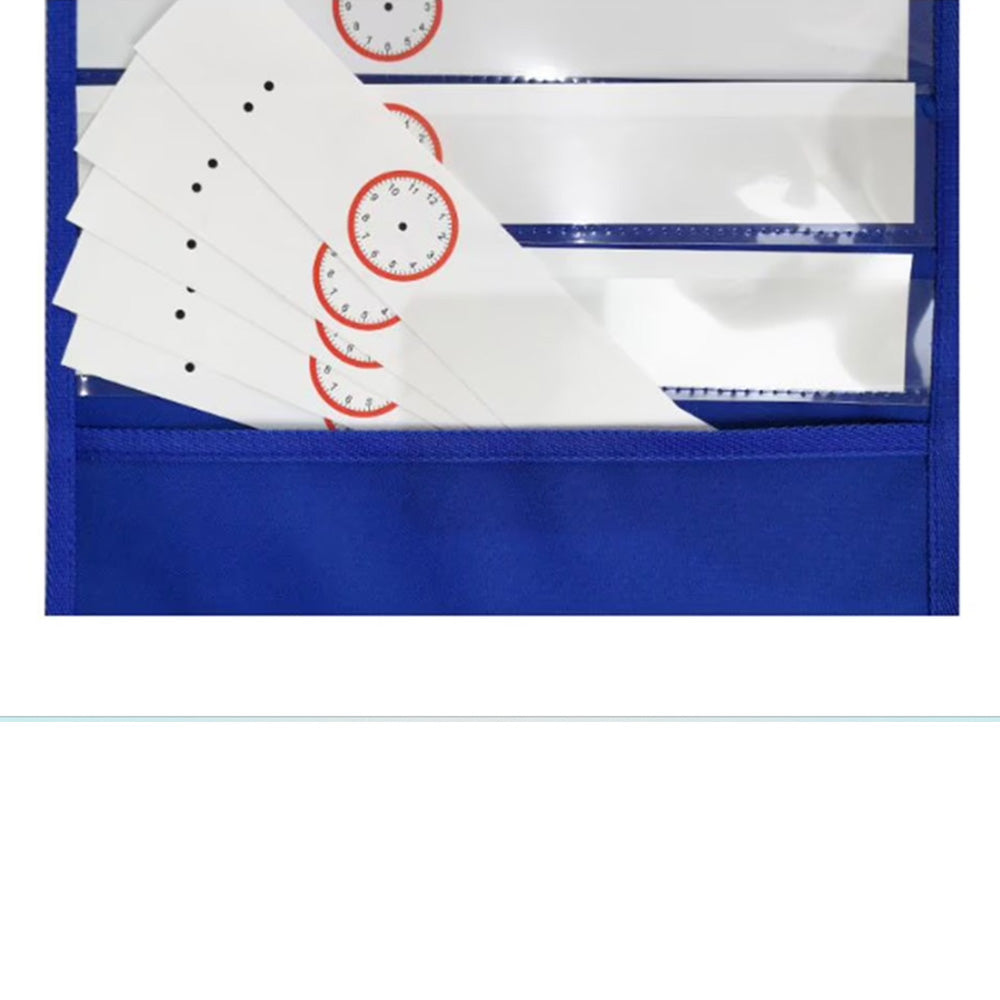 90x33cm Wall Time Management Card Organizer with 14 Dry Erase Cards