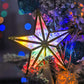 Led Pentagram Christmas Tree Top Light