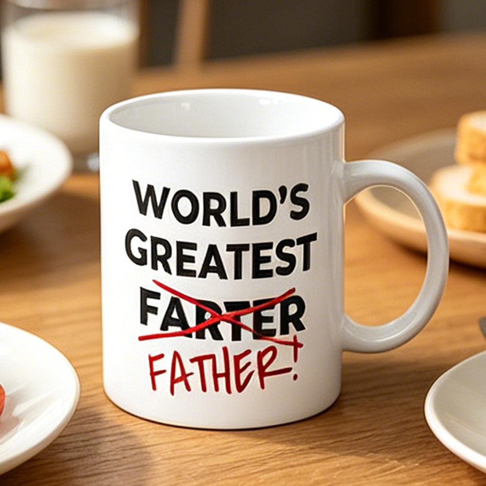 325ml Funny Coffee Mug with Handle Tea Cup for Christmas Fathers Day Gift