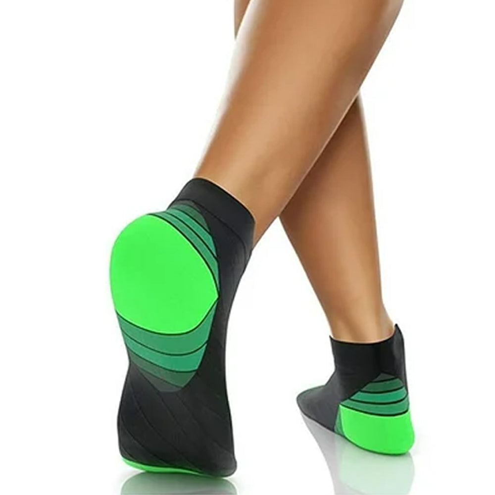 3Pcs Plantar Fasciitis Compression Socks Foot Sleeve Ankle Support Brace Achy-Orange+White+Green