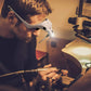 USB Rechargeable LED Head Optical Glasses for Reading and Crafting
