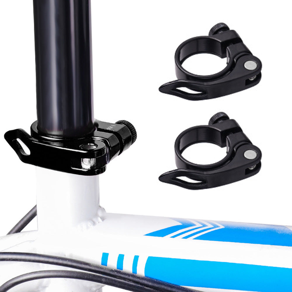 2 PCS Bike Seat Post Clamps for Mountain Road and Folding Bikes